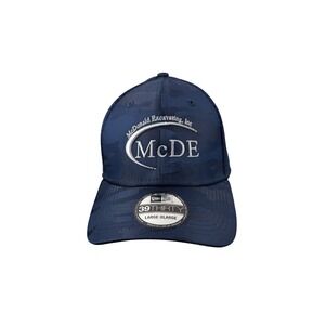 New Era 39THIRTY McDonald Excavating Blue Camo Mesh Stretch Fit Hat Large-XLarge